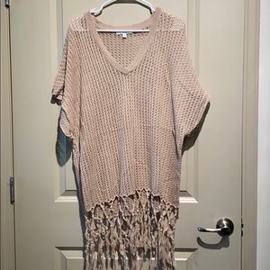 Cabi knit beach poncho